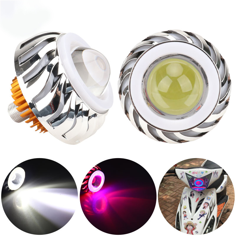 Universal Motorcycle Led Headlight Projector - 1 szt. Reflektor motocyklowy z podwójnym