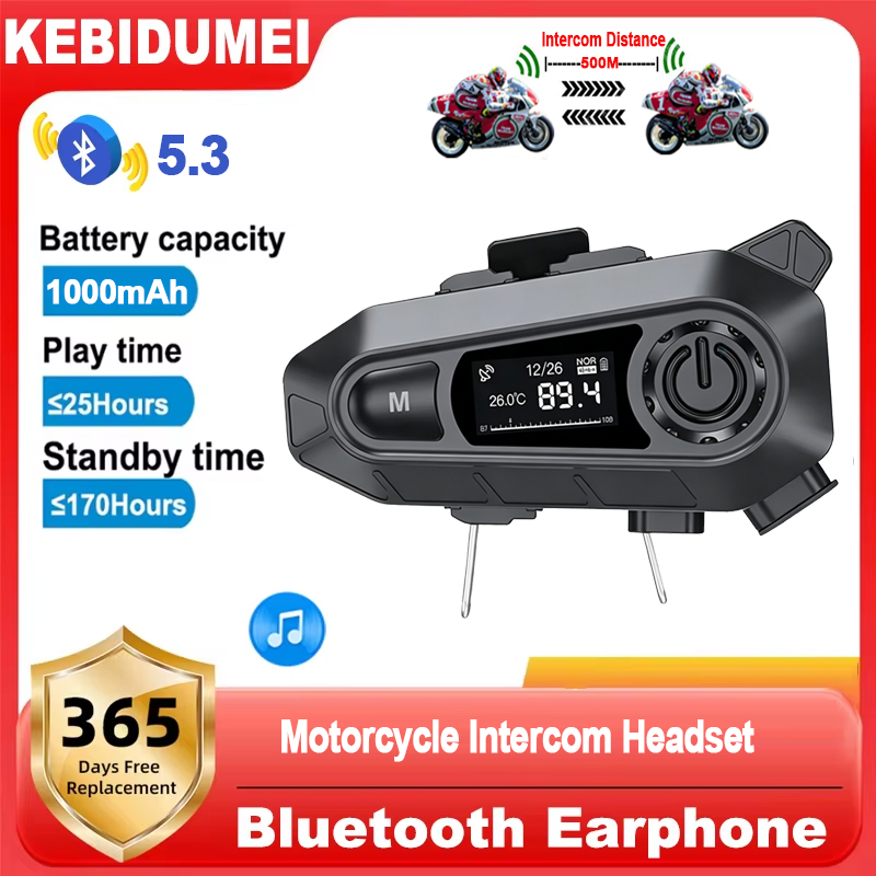 Universal Motorcycle Helmet Intercom Headset - Interkom motocyklowy Bluetooth 5.3, bezprzewodowy zestaw