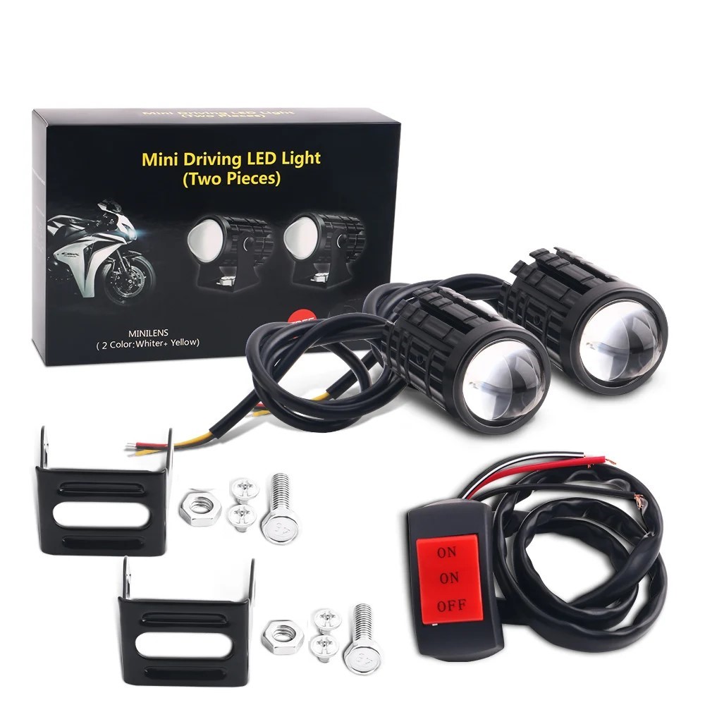 Universal Motorcycle Led Headlight Projector - Uniwersalna motocyklowa lampa LED z soczewką