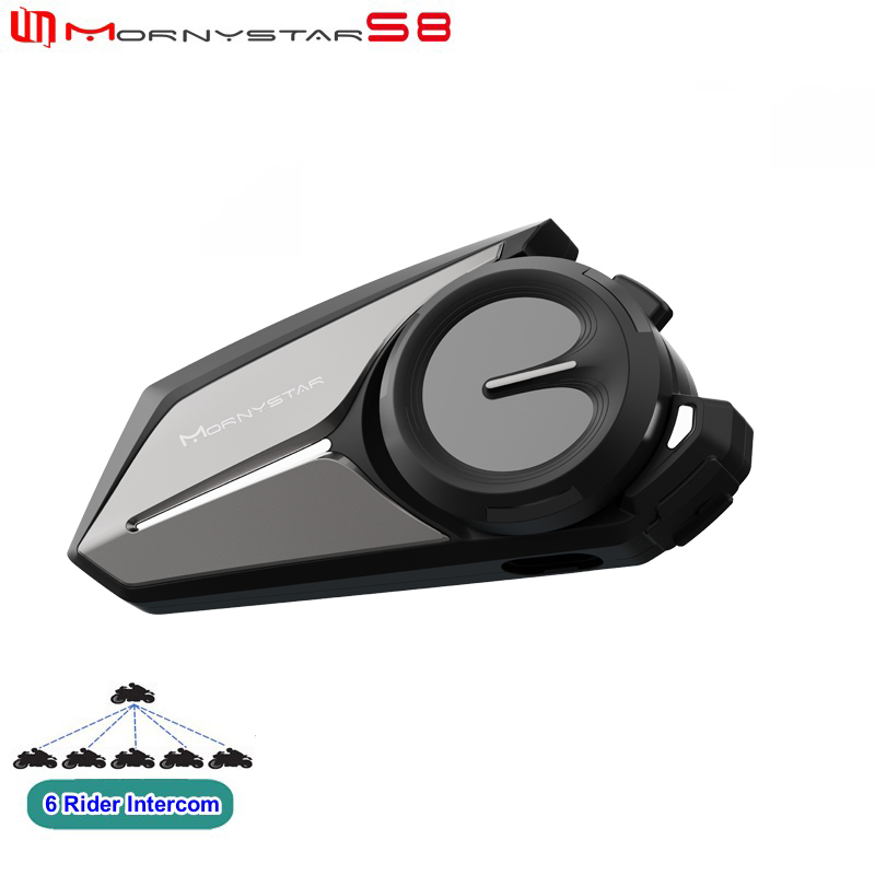 Full Face Motorcycle Helmet With Bluetooth - Mornystar S8 Bluetooth Interkom Motocyklowy do