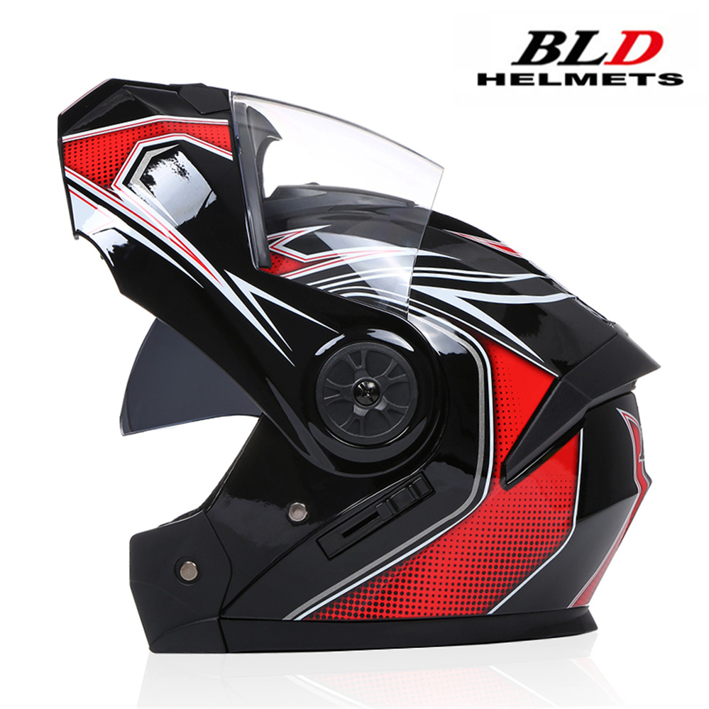 Kask motocyklowy z podwójnymi  – Dual Visor Motorcycle Racing Helmet recenzja i cena