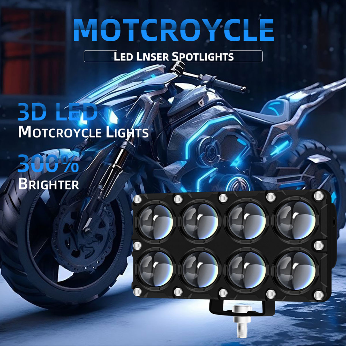Reflektor pomocniczy motocyklo – Universal Motorcycle Led Headlight Projector recenzja i cena