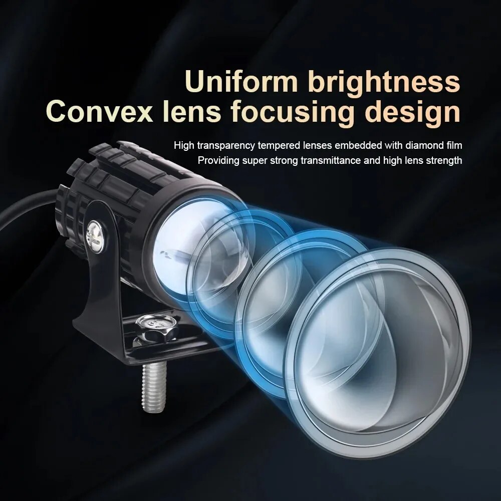 Uniwersalna motocyklowa lampa  – Universal Motorcycle Led Headlight Projector recenzja i cena