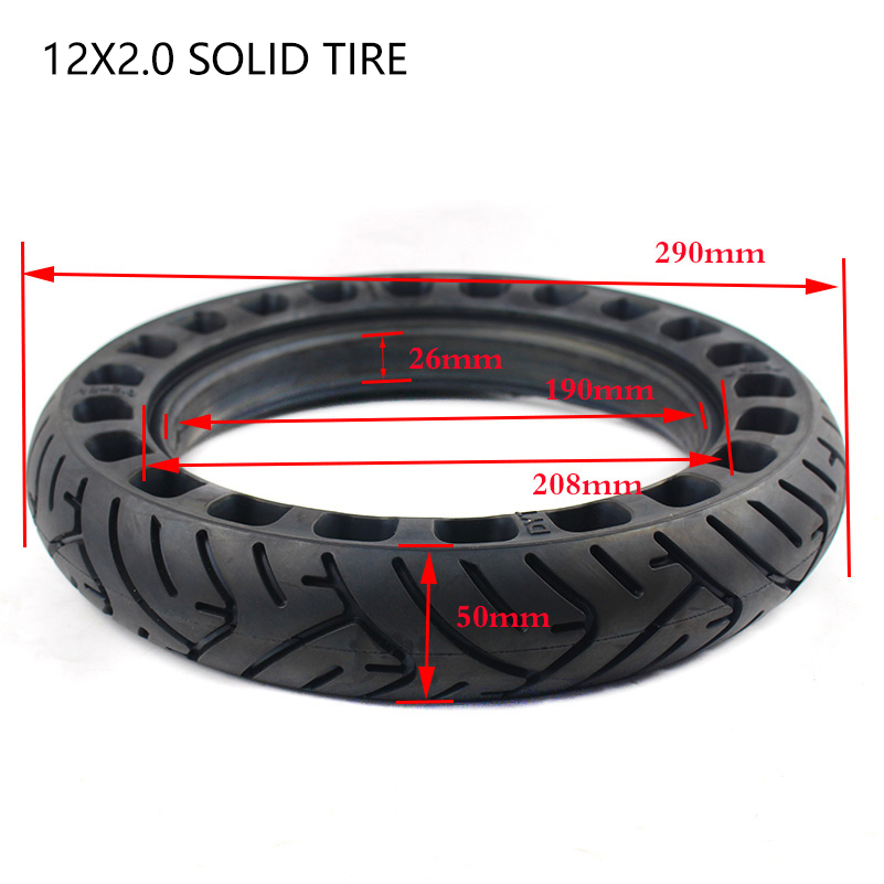 Opona pełna 12 cali 12x2.0 12x – Scooter Parts recenzja i cena