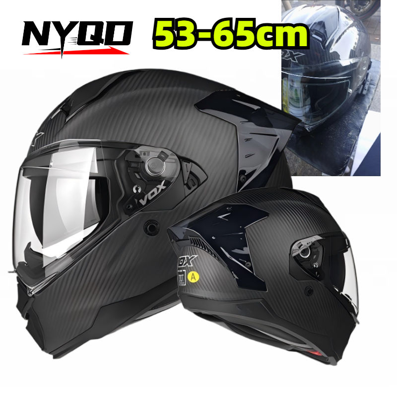Kask motocyklowy integralny z  – Dual Visor Motorcycle Racing Helmet recenzja i cena