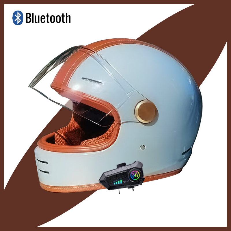 Kask motocyklowy w stylu vinta – Vintage Open Face Retro Helmet recenzja i cena