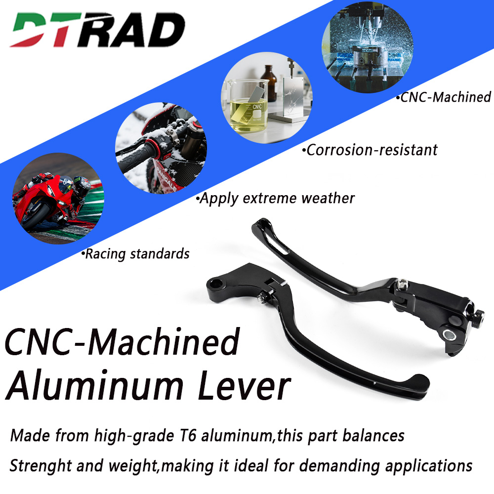 Motocyklowe składane dźwignie  – Cnc Aluminum Adjustable Brake Clutch Levers recenzja i cena