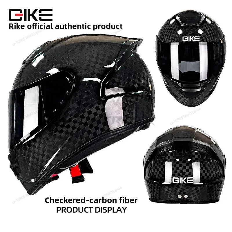 Kask motocyklowy QIKE z włókna – Carbon Fiber Lightweight Motorcycle Helmet recenzja i cena